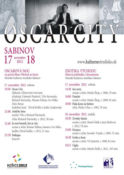 Hosťom Oscar City bude aj herec Ľubomír Paulovič a spisovateľ Víťo Staviarsky